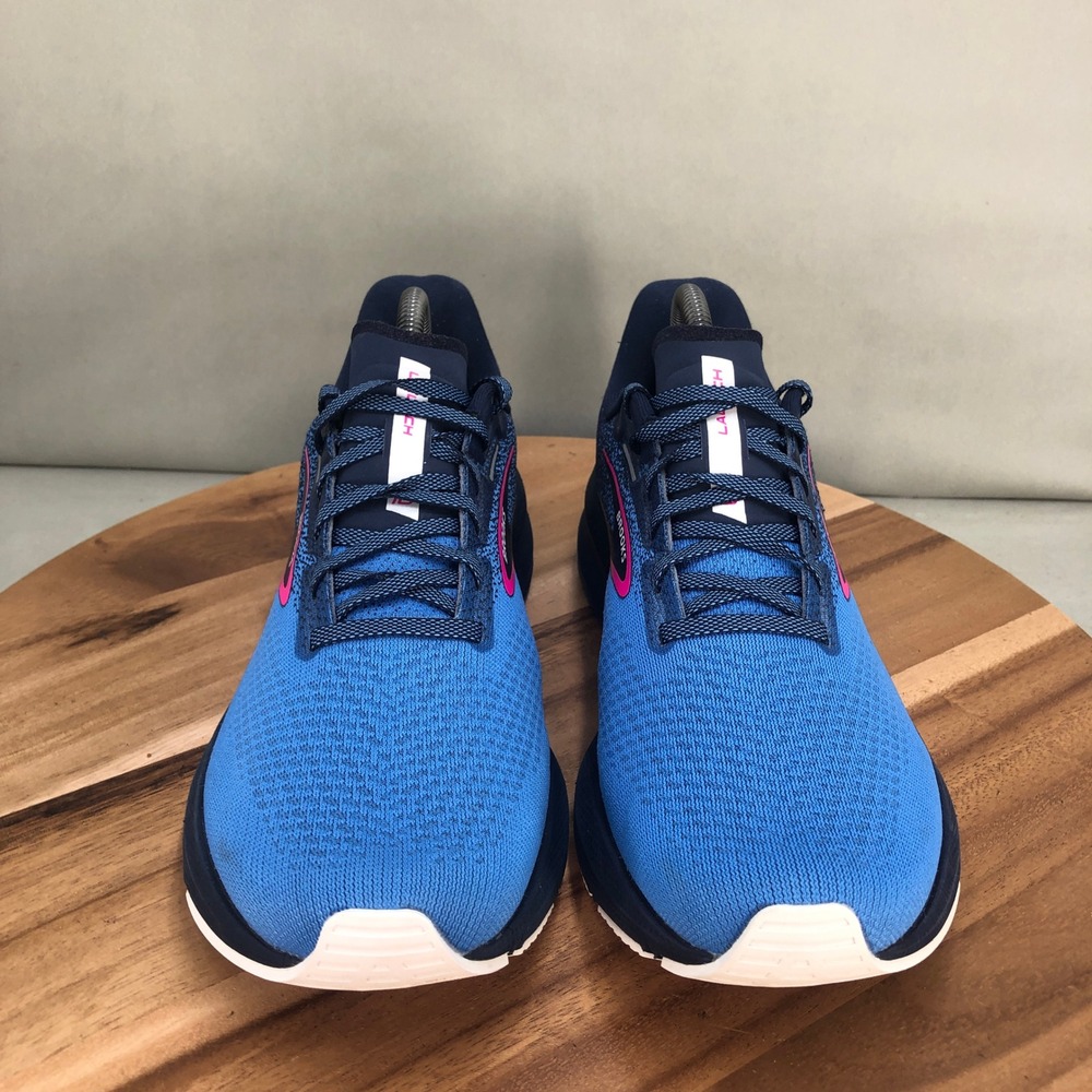 Brooks Launch 10 Womens Running Shoes Blue Pink Cushioned Size 10.5 Medium B - Picture 2 of 7